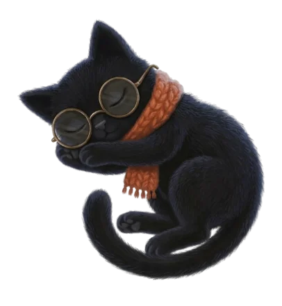 Котеич спит